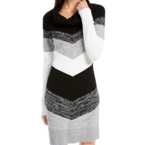 BCX Women's Long Sleeve Black Dress High Neck
